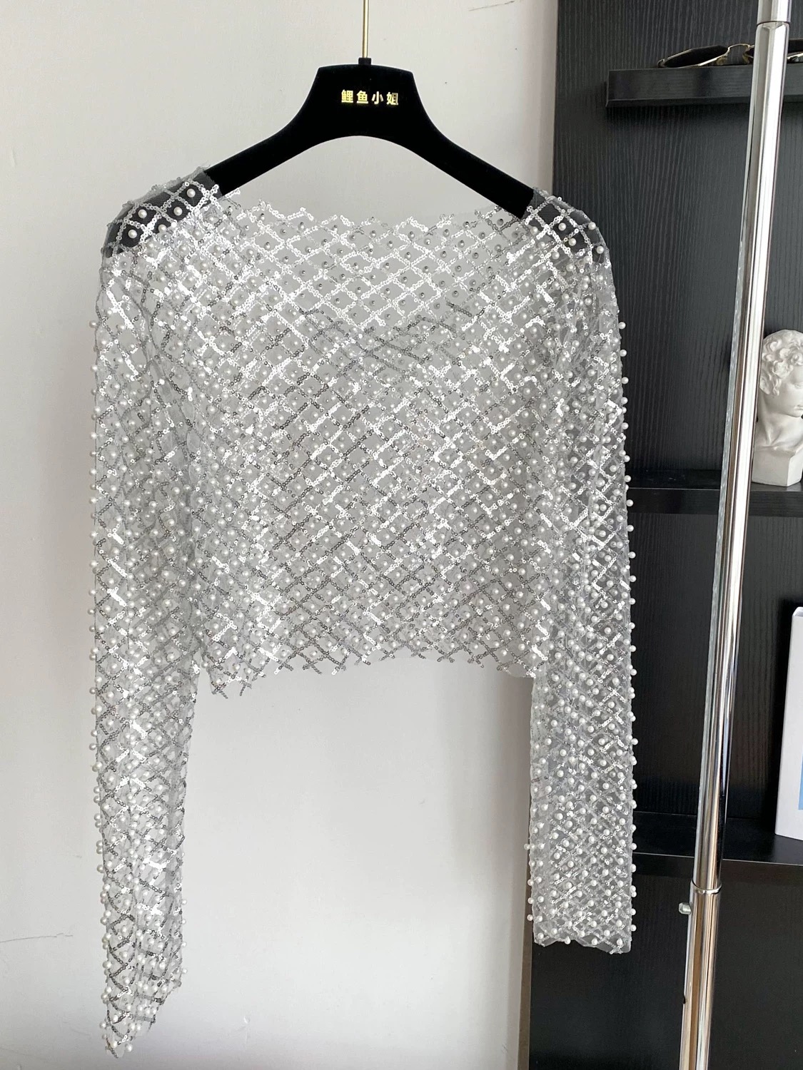 Cash rules pearls & sequin top CTO1033 images